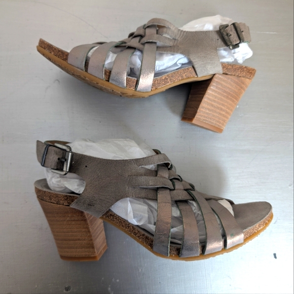 DKODE Women's Strappy Block Heel Sandals - Gray SZ 39 eur - Picture 6 of 15